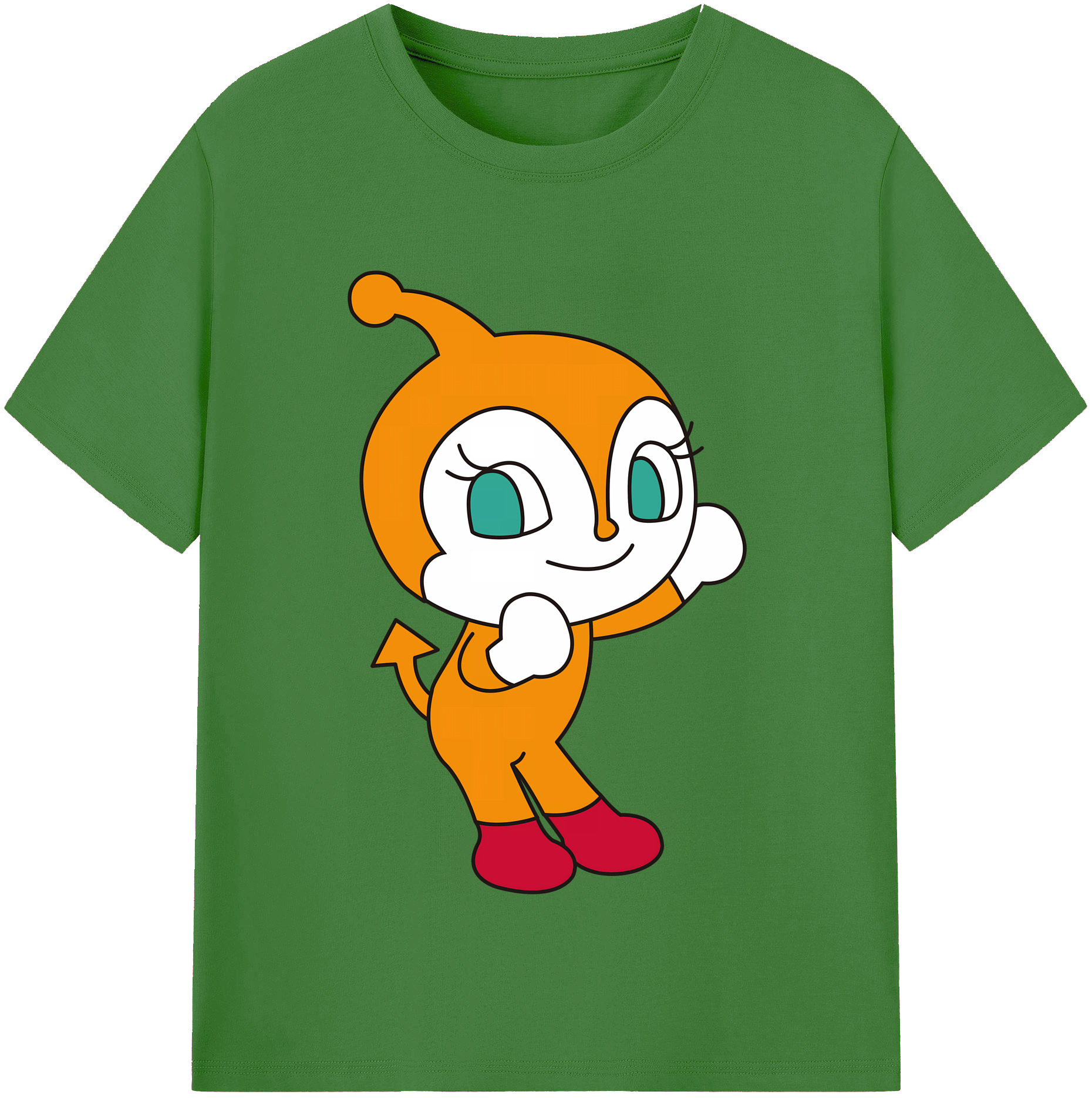 （画像用） アンパンマン Anpanman レディースカジュアルプリントTシャツ（綿100％）
